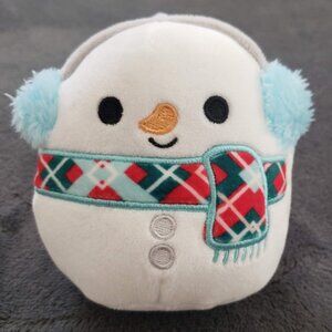 Squishmallows Manny the Snowman 4" Plush Christmas Ornament